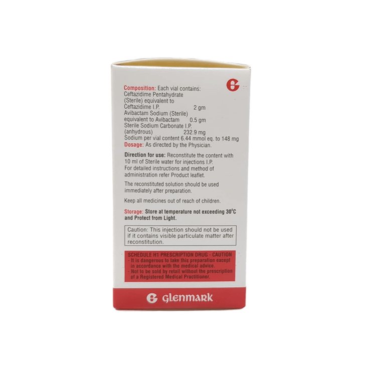 Back of Cefactiv box showing composition and Schedule H1 prescription dosage instructions.