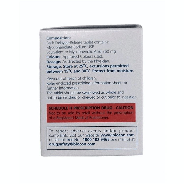 Drug label with detailed information on a white background